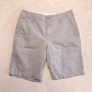 Old Navy Mens Lived In Straight Chino Shorts Sz.30 Gray 9" Inseam Cotton